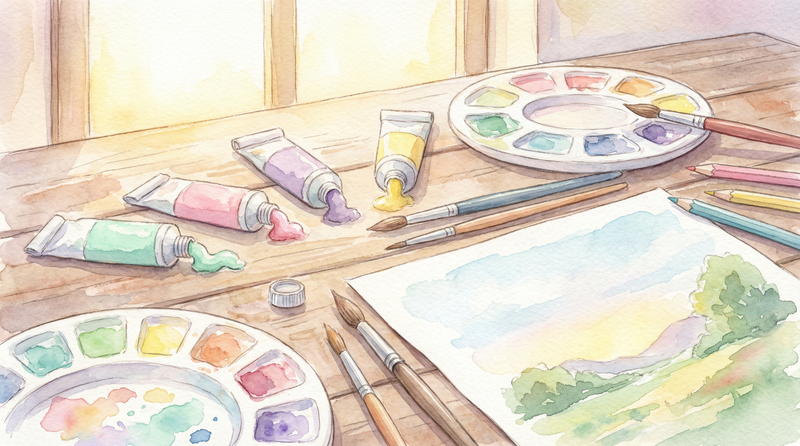 创作教程 同人动漫 水彩入门技法